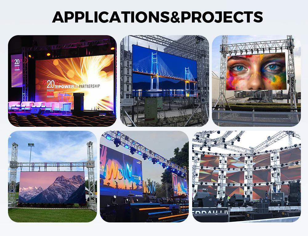 Fixed LED display installation